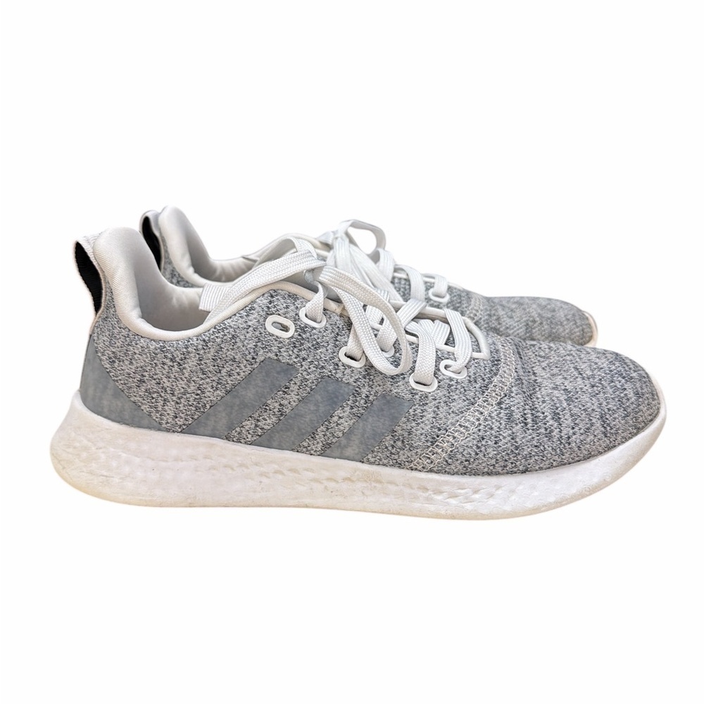 Adidas Pure Motion Light Gray & White Running Tennis Shoes in Woman’s Size 7.5.